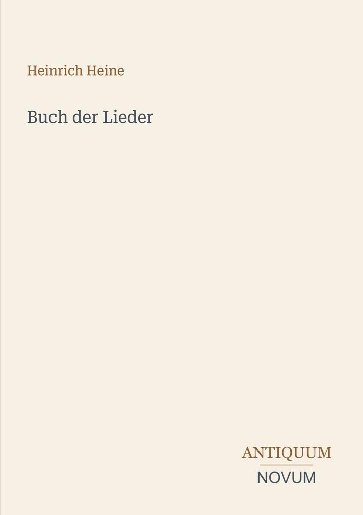 Buch der Lieder