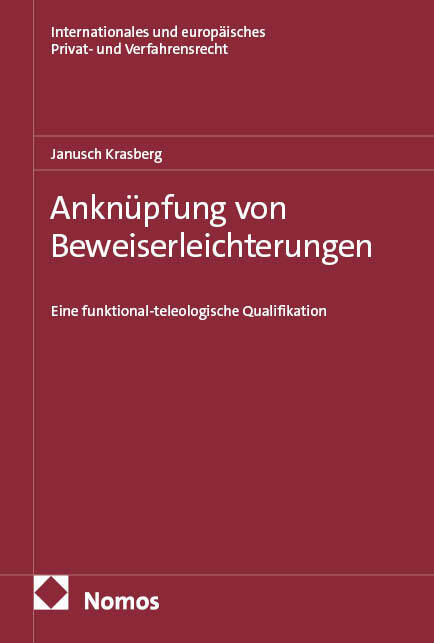 Anknüpfung von Beweiserleichterungen