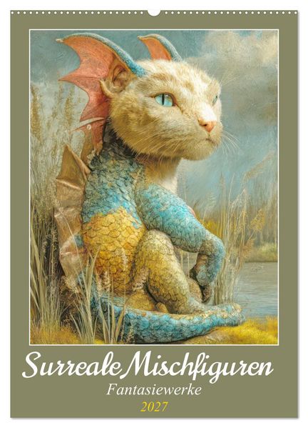 Surreale Mischfiguren - Fantasiewerke (Wandkalender 2027 DIN A2 hoch) CALVENDO Monatskalender