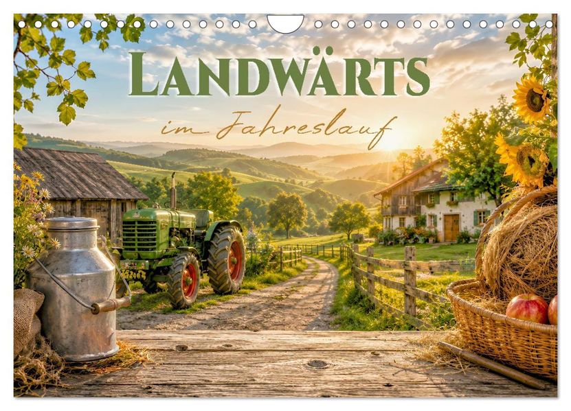 Landwärts im Jahreslauf (Wandkalender 2027 DIN A4 quer) CALVENDO Monatskalender