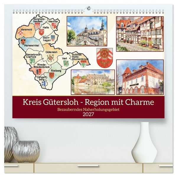 Kreis Gütersloh - Region mit Charme (hochwertiger Premium Wandkalender 2027 DIN A2 quer) Kunstdruck in Hochglanz