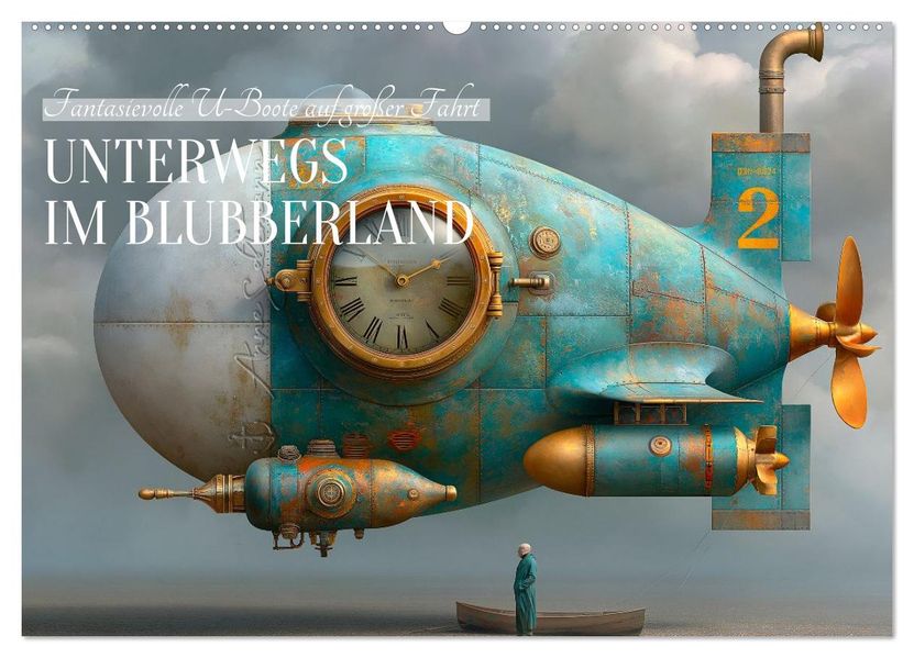 Unterwegs im Blubberland (Wandkalender 2027 DIN A2 quer) CALVENDO Monatskalender