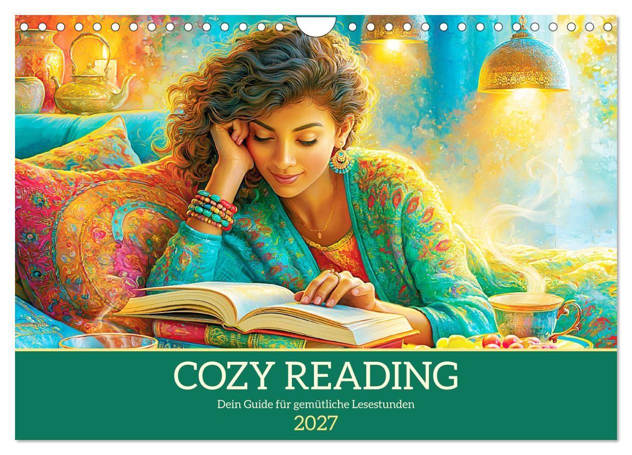 Cozy Reading. Dein Guide für gemütliche Lesestunden (Wandkalender 2027 DIN A4 quer) CALVENDO Monatskalender