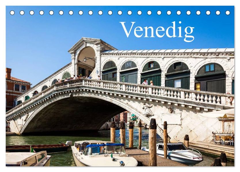 Venedig (Tischkalender 2027 DIN A5 quer) CALVENDO Monatskalender