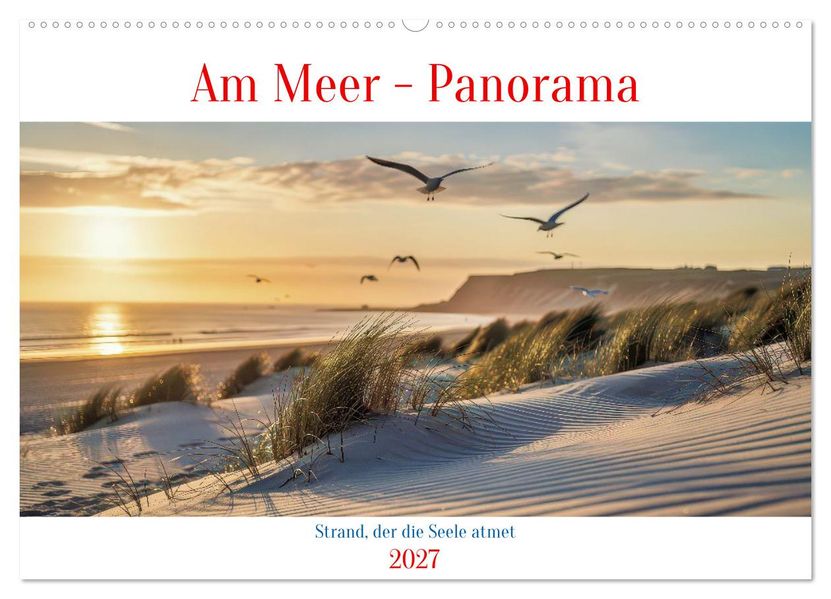Am Meer - Panorama (Wandkalender 2027 DIN A2 quer) CALVENDO Monatskalender