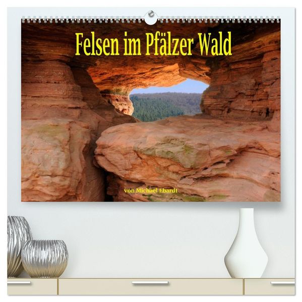 Felsen im Pfälzer Wald (hochwertiger Premium Wandkalender 2027 DIN A2 quer) Kunstdruck in Hochglanz