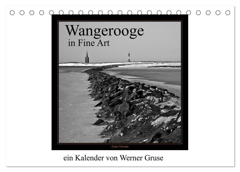 Wangerooge in Fine Art (Tischkalender 2027 DIN A5 quer) CALVENDO Monatskalender