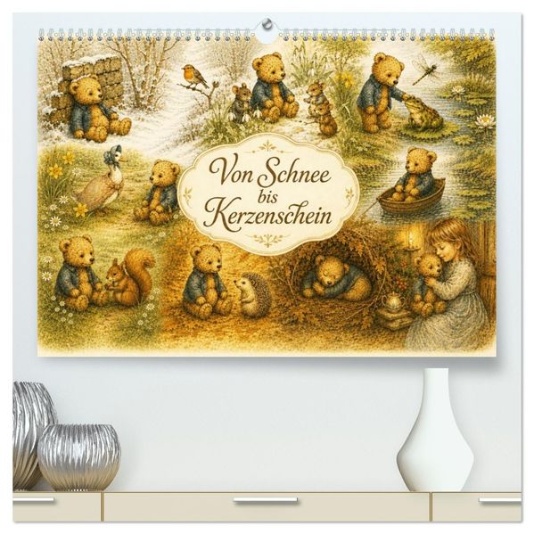 Von Schnee bis Kerzenschein (hochwertiger Premium Wandkalender 2027 DIN A2 quer) Kunstdruck in Hochglanz