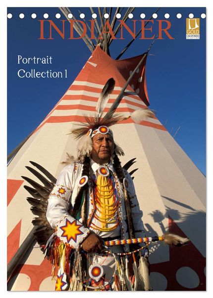 Indianer Portrait Collection 1 (Tischkalender 2027 DIN A5 hoch) CALVENDO Monatskalender
