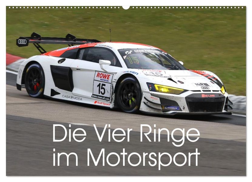 Die Vier Ringe im Motorsport (Wandkalender 2027 DIN A2 quer) CALVENDO Monatskalender