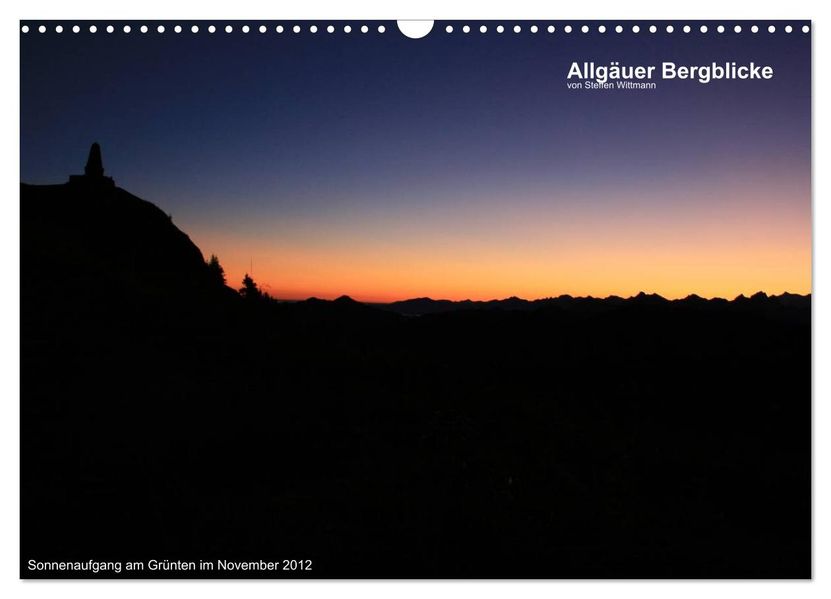 Allgäuer Bergblicke (Wandkalender 2027 DIN A3 quer) CALVENDO Monatskalender
