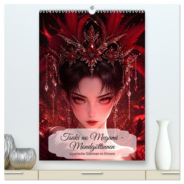 Tsuki no Megami - Mondgöttinnen (hochwertiger Premium Wandkalender 2027 DIN A2 hoch) Kunstdruck in Hochglanz