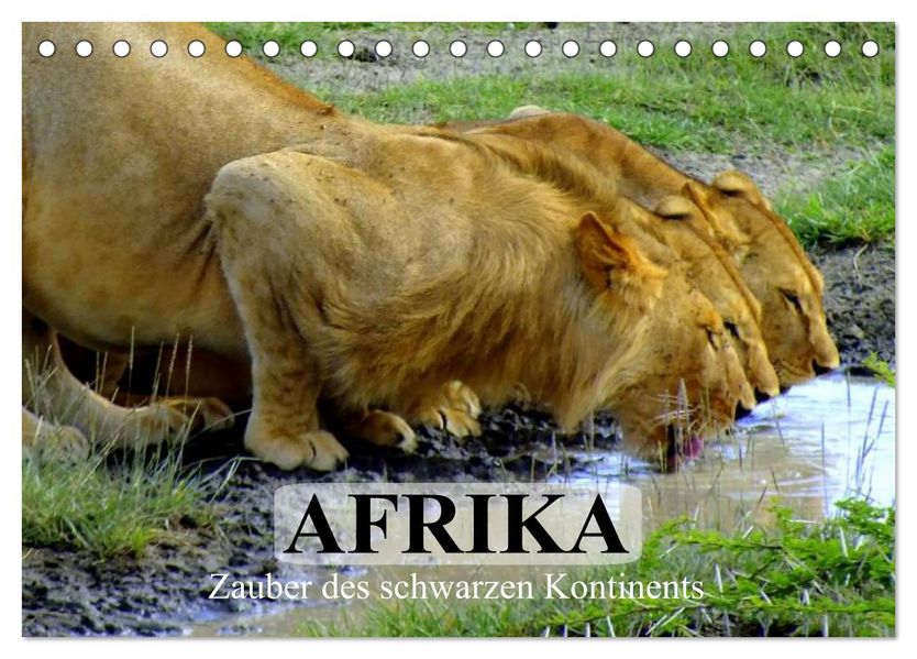 Afrika. Zauber des schwarzen Kontinents (Tischkalender 2027 DIN A5 quer) CALVENDO Monatskalender