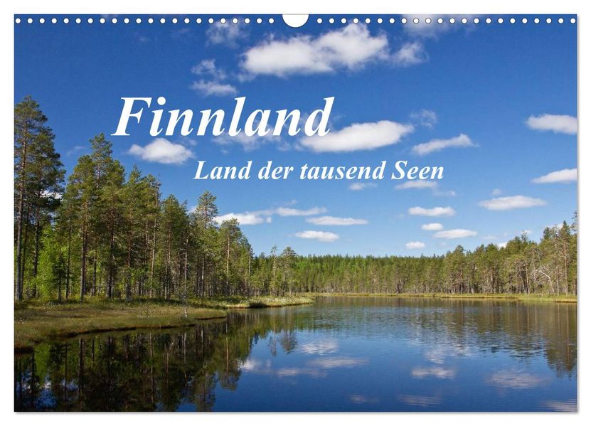 Finnland - Land der tausend Seen (Wandkalender 2027 DIN A3 quer) CALVENDO Monatskalender