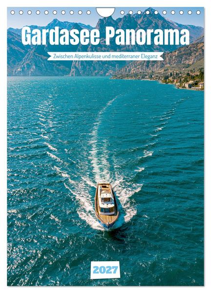 Gardasee Panorama (Wandkalender 2027 DIN A4 hoch) CALVENDO Monatskalender