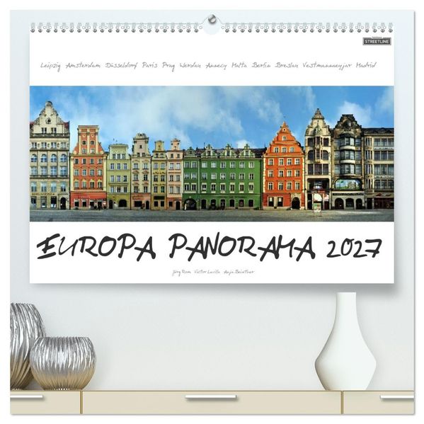 Europa Panorama 2027 (hochwertiger Premium Wandkalender 2027 DIN A2 quer) Kunstdruck in Hochglanz