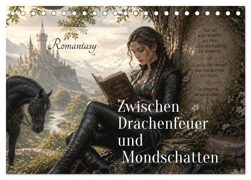 Zwischen Drachenfeuer und Mondschatten (Tischkalender 2027 DIN A5 quer) CALVENDO Monatskalender