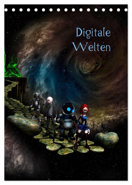 Digitale Welten (Tischkalender 2027 DIN A5 hoch) CALVENDO Monatskalender
