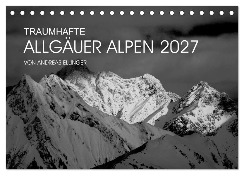 Traumhafte Allgäuer Alpen (Tischkalender 2027 DIN A5 quer) CALVENDO Monatskalender