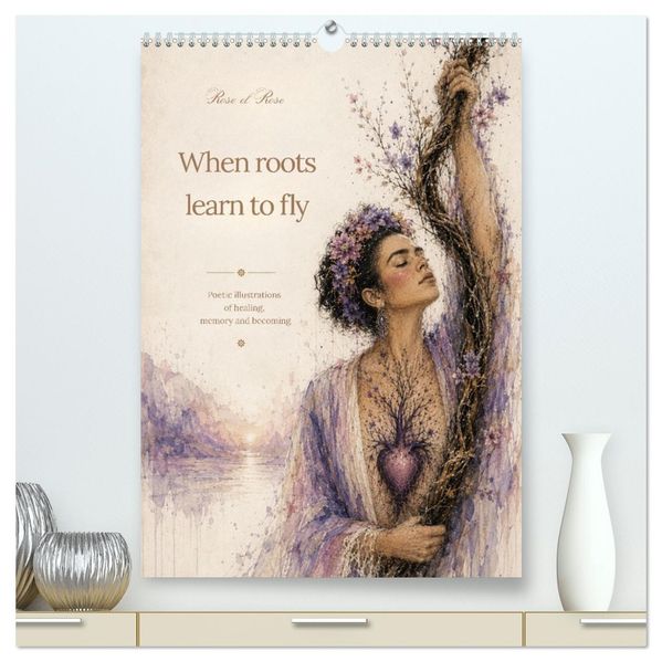 When roots learn to fly poetic illustrations of healing memory and becoming (High Quality Premium Wall Calendar 2027 DIN A2 portrait)CALVENDO 12 Month Wall Calendar