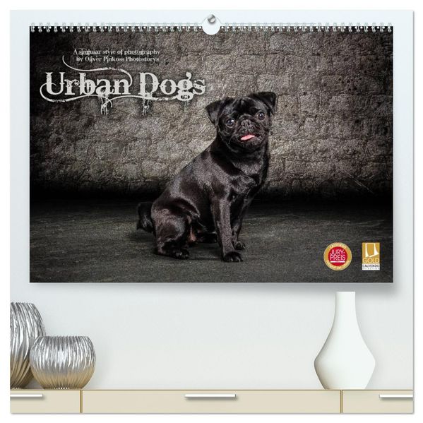 Urban Dogs - Hundekalender der anderen Art (hochwertiger Premium Wandkalender 2027 DIN A2 quer) Kunstdruck in Hochglanz