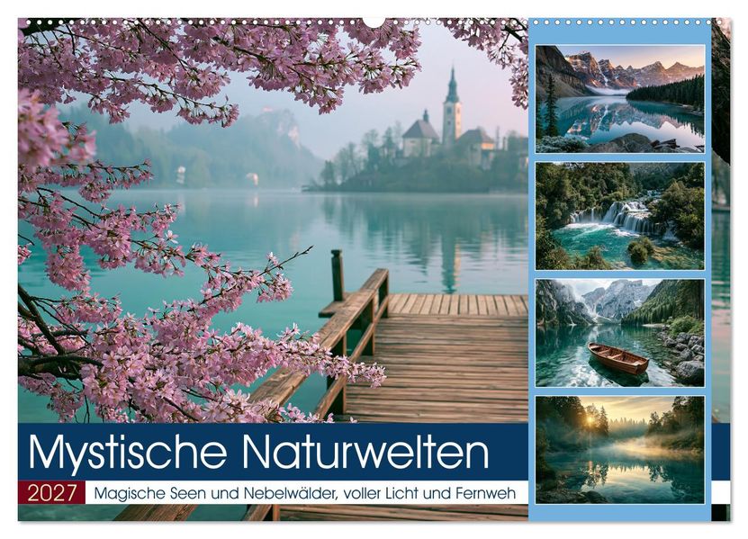 Mystische Naturwelten (Wandkalender 2027 DIN A2 quer) CALVENDO Monatskalender