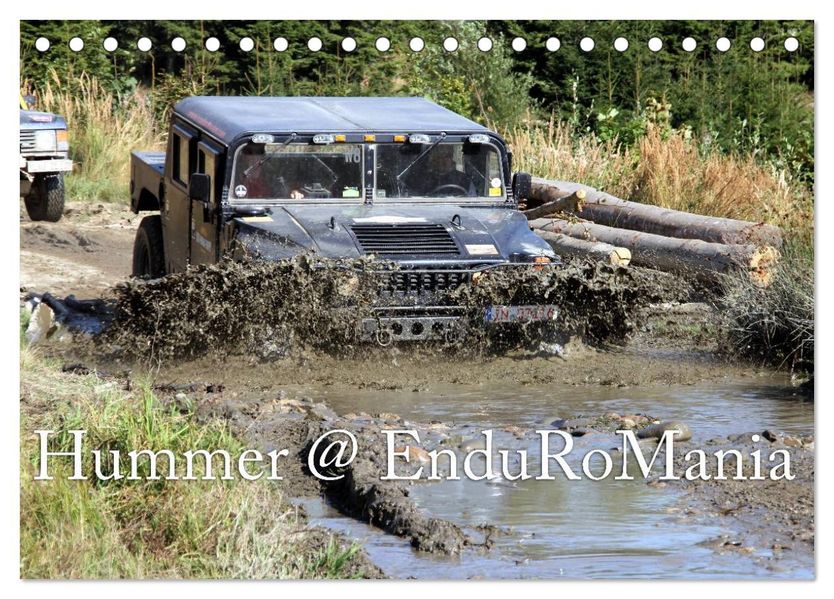 Hummer @ EnduRoMania (Tischkalender 2027 DIN A5 quer) CALVENDO Monatskalender