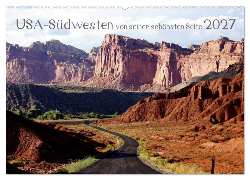 USA-Südwesten von seiner schönsten Seite 2027 (Wandkalender 2027 DIN A2 quer) CALVENDO Monatskalender