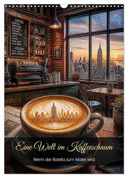 Eine Welt im Kaffeeschaum (Wandkalender 2027 DIN A3 hoch) CALVENDO Monatskalender