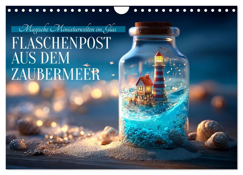 Flaschenpost aus dem Zaubermeer (Wandkalender 2027 DIN A4 quer) CALVENDO Monatskalender