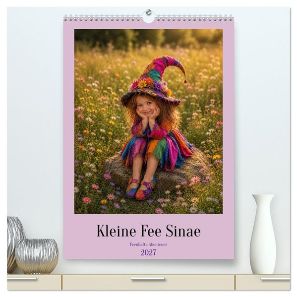 Kleine Fee Sinae (hochwertiger Premium Wandkalender 2027 DIN A2 hoch) Kunstdruck in Hochglanz