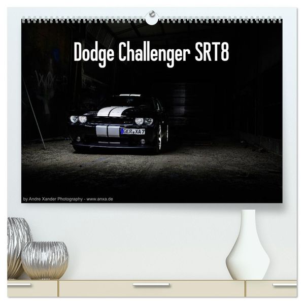 Dodge Challenger SRT8 (hochwertiger Premium Wandkalender 2027 DIN A2 quer) Kunstdruck in Hochglanz