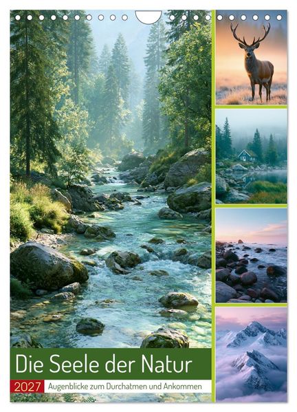 Die Seele der Natur (Wandkalender 2027 DIN A4 hoch) CALVENDO Monatskalender