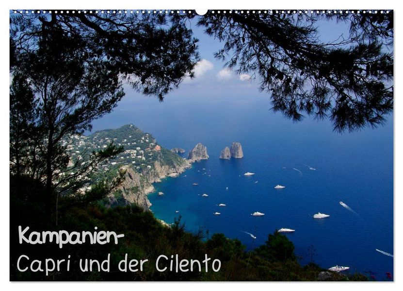 Kampanien - Capri und der Cilento (Wandkalender 2027 DIN A2 quer) CALVENDO Monatskalender