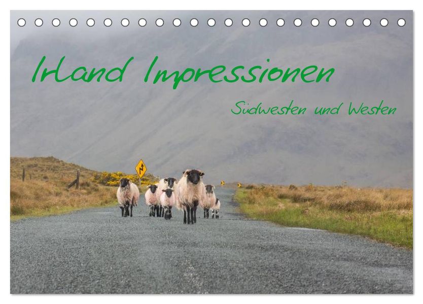 Irland Impressionen Südwesten und Westen (Tischkalender 2027 DIN A5 quer) CALVENDO Monatskalender