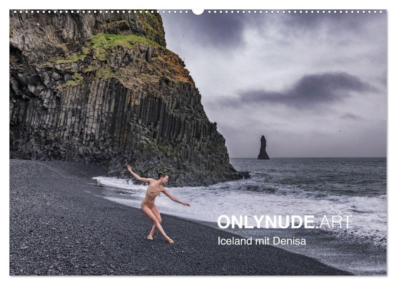 ONLYNUDE.ART - Iceland mit Denisa (Wandkalender 2027 DIN A2 quer) CALVENDO Monatskalender