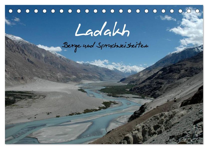 Ladakh Berge und Spruchweisheiten (Tischkalender 2027 DIN A5 quer) CALVENDO Monatskalender
