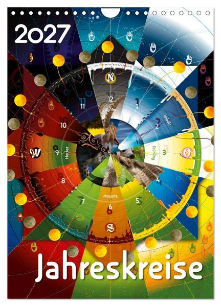 Jahreskreise (Wandkalender 2027 DIN A4 hoch) CALVENDO Monatskalender