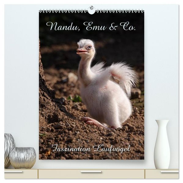 Nandu Emu & Co. (hochwertiger Premium Wandkalender 2027 DIN A2 hoch) Kunstdruck in Hochglanz