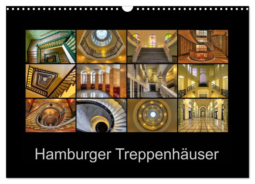 Hamburger Treppenhäuser (Wandkalender 2027 DIN A3 quer) CALVENDO Monatskalender