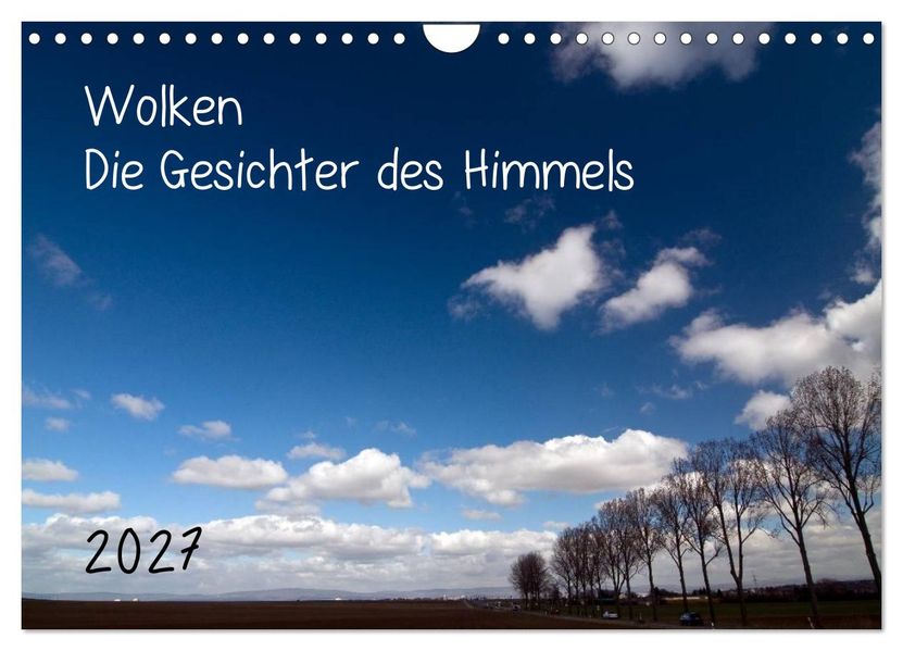 Wolken - Die Gesichter des Himmels (Wandkalender 2027 DIN A4 quer) CALVENDO Monatskalender