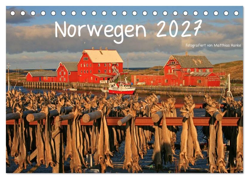 Norwegen 2027 (Tischkalender 2027 DIN A5 quer) CALVENDO Monatskalender