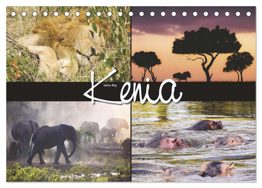 Kenia (Tischkalender 2027 DIN A5 quer) CALVENDO Monatskalender