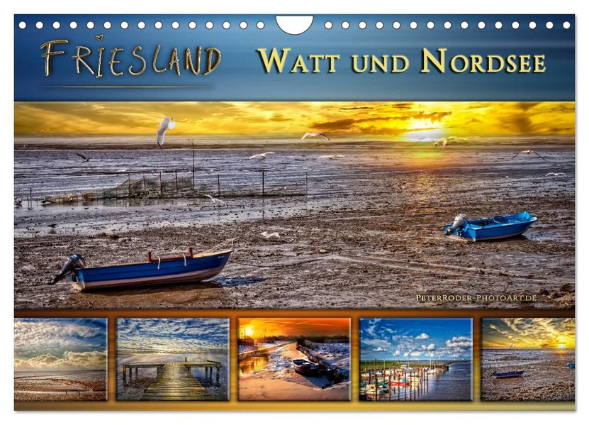 Friesland - Watt und Nordsee (Wandkalender 2027 DIN A4 quer) CALVENDO Monatskalender