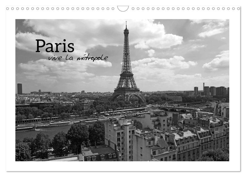 Paris vive la métropole (Wandkalender 2027 DIN A3 quer) CALVENDO Monatskalender