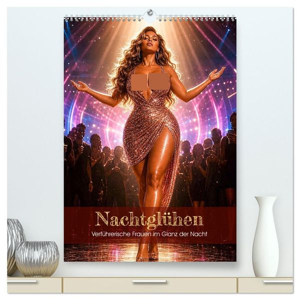 Nachtglühen (hochwertiger Premium Wandkalender 2027 DIN A2 hoch) Kunstdruck in Hochglanz