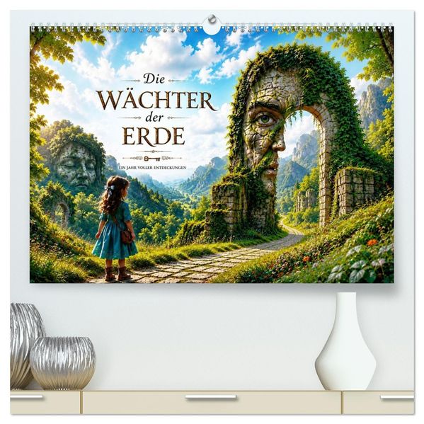 Die Wächter der Erde (hochwertiger Premium Wandkalender 2027 DIN A2 quer) Kunstdruck in Hochglanz