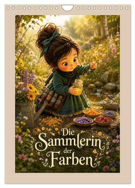 Die Sammlerin der Farben (Wandkalender 2027 DIN A4 hoch) CALVENDO Monatskalender