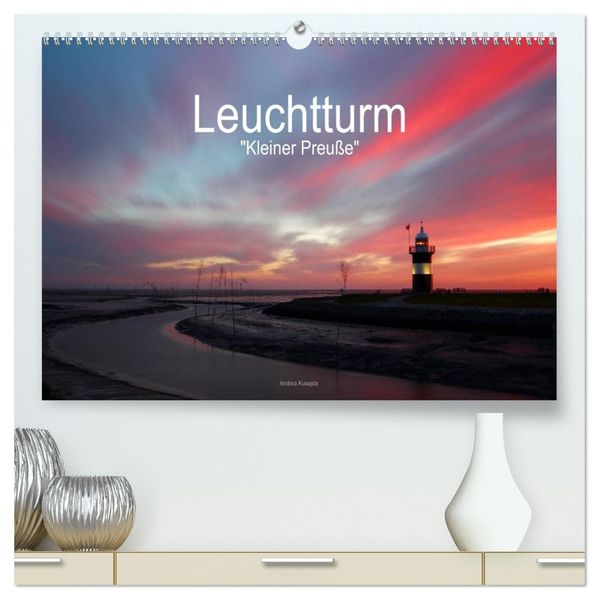 Leuchtturm 'Kleiner Preuße' (hochwertiger Premium Wandkalender 2027 DIN A2 quer) Kunstdruck in Hochglanz