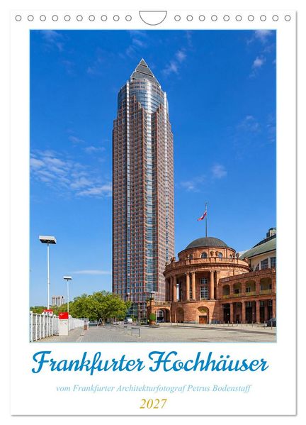 Frankfurter Hochhäuser (Wandkalender 2027 DIN A4 hoch) CALVENDO Monatskalender